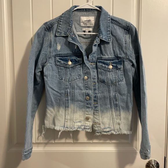 Vervet Los Angeles Distressed Denim Jean Jacket - Picture 1 of 7